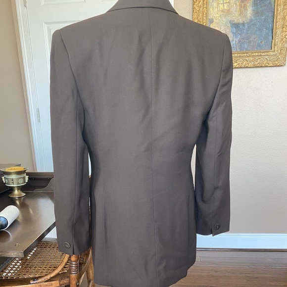 Rena Rowan Saville Chocolate Brown Suit Blazer 6 - Picture 4 of 4